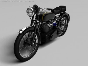 vincent black shadow 1950 3D Model