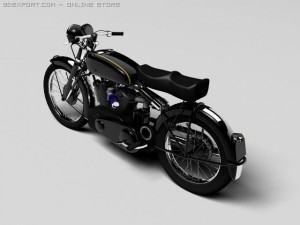 vincent black shadow 1950 Modello 3D