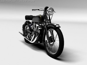 vincent black shadow 1950 Modello 3D