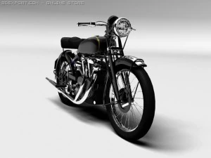 vincent black shadow 1950 3D Model