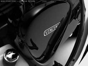 vincent black shadow 1950 3D Model