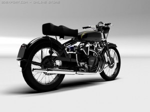vincent black shadow 1950 Modello 3D