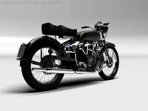 vincent black shadow 1950 3D Model