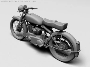 vincent black shadow 1950 3D Model