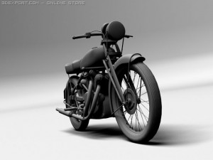 vincent black shadow 1950 Modello 3D