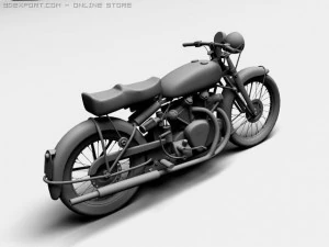 vincent black shadow 1950 3D Model
