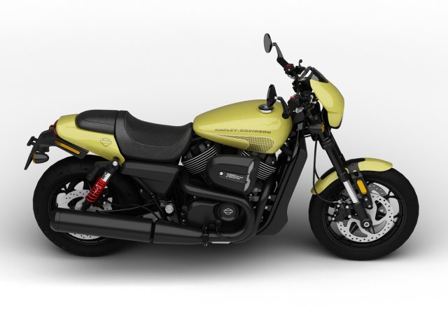 Harley davidson shop street rod yellow