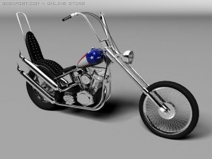 harley davidson easy rider panhead Modelo 3D