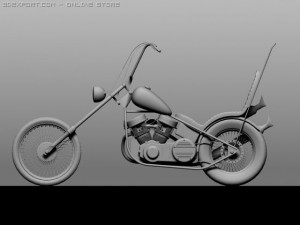 harley davidson easy rider panhead Modelo 3D