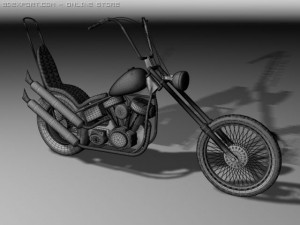 harley davidson easy rider panhead Modelo 3D