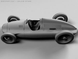 auto union type d 3D Model