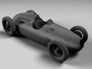 auto union type d 3D Model