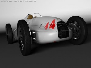 auto union type d 3D Model