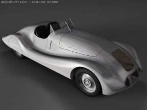 auto union wanderer streamline 3D Model