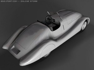 auto union wanderer streamline 3D Model