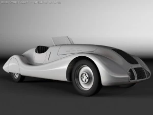 auto union wanderer streamline 3D Model