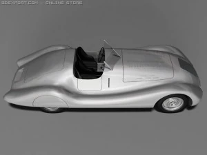 auto union wanderer streamline 3D Model