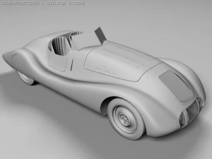 auto union wanderer streamline 3D Model