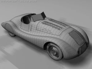 auto union wanderer streamline 3D Model