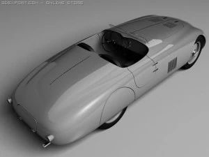 bmw 328 touring roadster 1940 3D Model