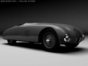 bmw 328 touring roadster 1940 3D Model