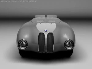 bmw 328 touring roadster 1940 3D Model