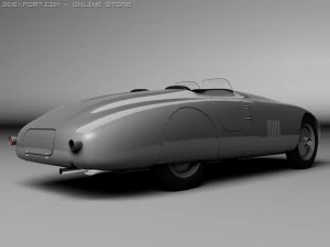 bmw 328 touring roadster 1940 3D Model