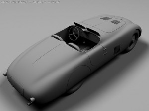 bmw 328 touring roadster 1940 3D 모델