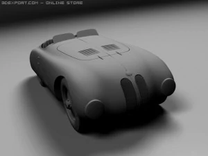 bmw 328 touring roadster 1940 3D Model
