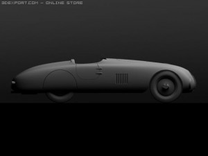 bmw 328 touring roadster 1940 3D 모델