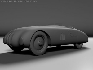 bmw 328 touring roadster 1940 3D 모델