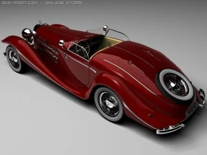 mercedesbenz 540k convertible 3D Model