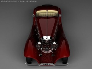 mercedesbenz 540k convertible 3Dモデル