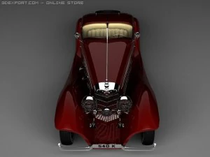 mercedesbenz 540k convertible 3D Model