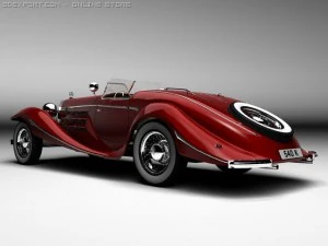mercedesbenz 540k convertible 3D Model
