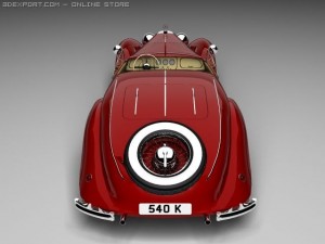 mercedesbenz 540k convertible 3Dモデル