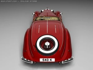 mercedesbenz 540k convertible 3D Model