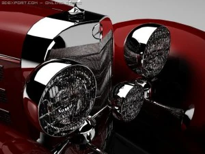 mercedesbenz 540k convertible 3D Model