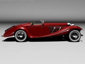 mercedesbenz 540k convertible 3Dモデル