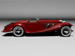 mercedesbenz 540k convertible 3D Model