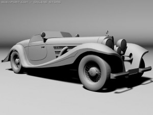 mercedesbenz 540k convertible 3Dモデル