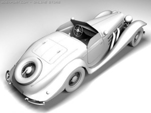mercedesbenz 540k convertible 3Dモデル
