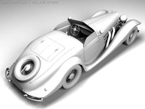 mercedesbenz 540k convertible 3D Model