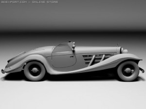 mercedesbenz 540k convertible 3Dモデル