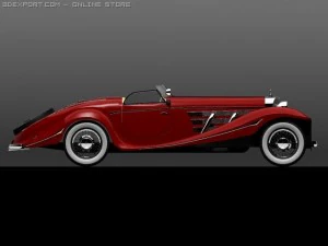 mercedesbenz 540k convertible 3D Model