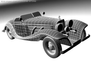 mercedesbenz 540k convertible 3D Model