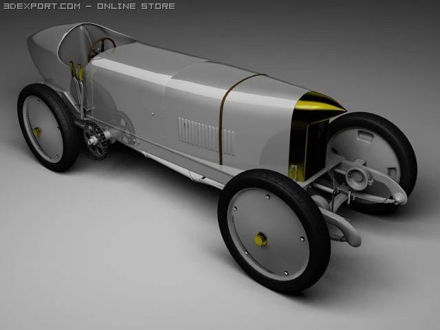 blitzen benz mk ii 3D Model .c4d .max .obj .3ds .fbx .stl .blend 