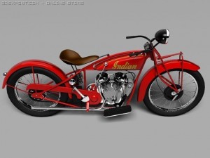 indian scout 1928 3D-Modell