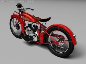 indian scout 1928 3D-Modell