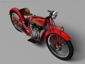 indian scout 1928 3D-Modell
